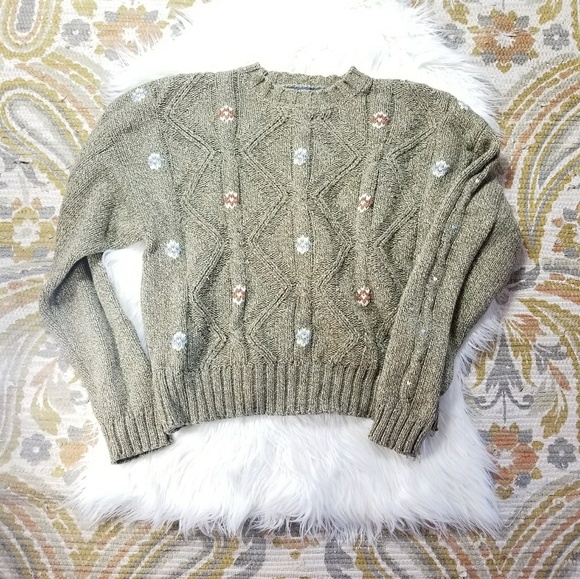 Liz Claiborne Sweaters - Vintage Chunky Cropped Knit Sweater Liz Claiborne Sweaters - Vintage Chunky Cropped Knit Sweater